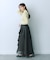 シアープリーツレイヤードスカート