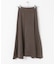 パネルラインサテンフレアスカート