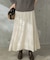 パネルラインサテンフレアスカート