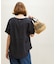 リネン混クルーネックブラウスTシャツ