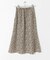フラワープリントナローフレアスカート