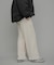 ベロアプリーツイージーカットパンツ