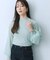 シアーボリュームスリーブセーター