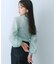 シアーボリュームスリーブセーター