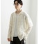 レースフェイクレイヤードロングスリーブシャツ