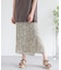 ナローラップフラワースカート