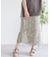 ナローラップフラワースカート