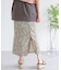 ナローラップフラワースカート