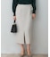ボタンデザインタイトスリットスカート