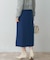 ボタンデザインタイトスリットスカート