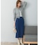 ボタンデザインタイトスリットスカート