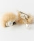 dix　METAL FUR EARRING∴