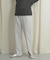 リネンライクスリットパンツ