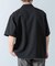 『WEB限定』『セットアップ対応／XLサイズあり』リネンライクオープンカラー半袖オーバーシャツ