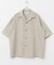 『WEB限定』『セットアップ対応／XLサイズあり』リネンライクオープンカラー半袖オーバーシャツ