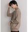 『ユニセックス』ストレッチモックネックセーター