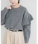 フリルクルーネックニット
