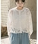レースクロップドシャツ