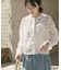 レースクロップドシャツ