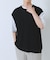 『接触冷感／抗菌』高機能ニットベスト+5分袖Tシャツset(楽着シリーズ)