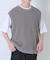 『接触冷感／抗菌』高機能ニットベスト+5分袖Tシャツset(楽着シリーズ)
