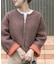 ブークレジップショートカーディガン