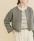 ブークレジップショートカーディガン