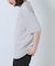 接触冷感フェイクスエード半袖クルーネックTシャツ