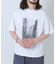 接触冷感クルーネックフォトプリントTシャツ