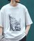 接触冷感クルーネックフォトプリントTシャツ