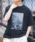 接触冷感クルーネックフォトプリントTシャツ