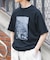 接触冷感クルーネックフォトプリントTシャツ