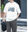 接触冷感クルーネックフォトプリントTシャツ