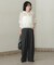 『3サイズ展開』『イージーケア』 ウール混タックギャザーストレートパンツ