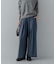 ストレッチタックギャザーワイドパンツ