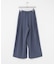 ストレッチタックギャザーワイドパンツ