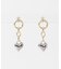 ハートドロップピアス