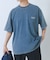HIGH COOLワンポイント刺繍デニムTシャツ