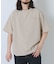 2wayストレッチクルーネック布帛Tシャツ