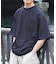 2wayストレッチクルーネック布帛Tシャツ