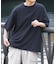 2wayストレッチクルーネック布帛Tシャツ