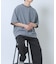 2wayストレッチクルーネック布帛Tシャツ