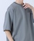 2wayストレッチクルーネック布帛Tシャツ