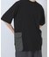 サイドポケットキリカエクルーネックTシャツ