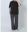 サイドポケットキリカエクルーネックTシャツ