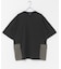 サイドポケットキリカエクルーネックTシャツ