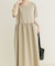 『イージーケア／接触冷感／UVカット』SMOOTH LINEN TOUCH ワンピース