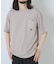 チェストポケットキリカエクルーネックTシャツ