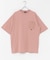 チェストポケットキリカエクルーネックTシャツ