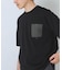 チェストポケットキリカエクルーネックTシャツ